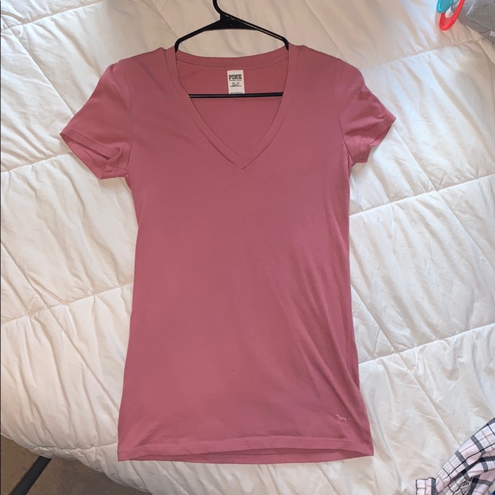 Burgundy v-neck